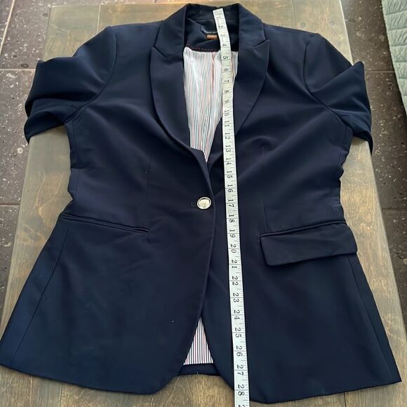 Tommy Hilfiger Blazer Business Jacket with Flattering Fit and Single-Button Sz-8 - Picture 12 of 15